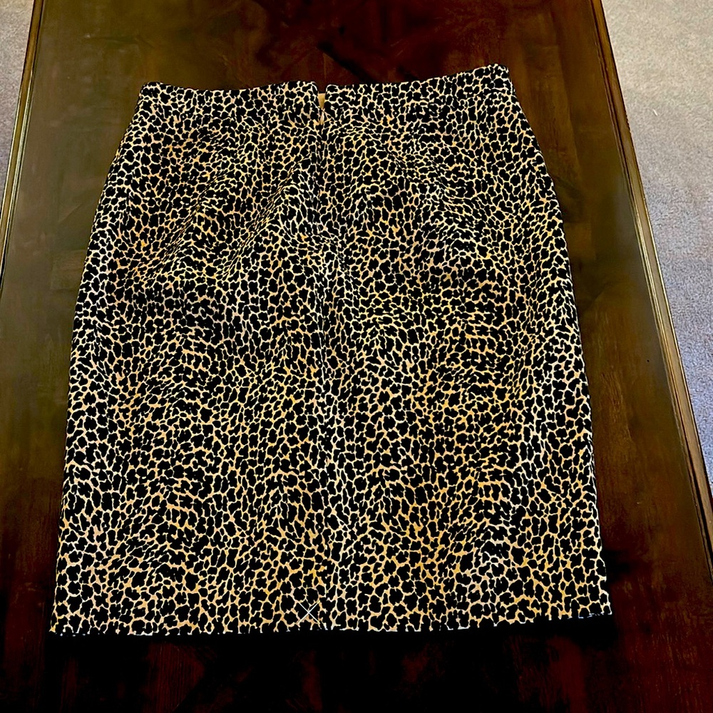 J crew leopard skirt 🐆😍